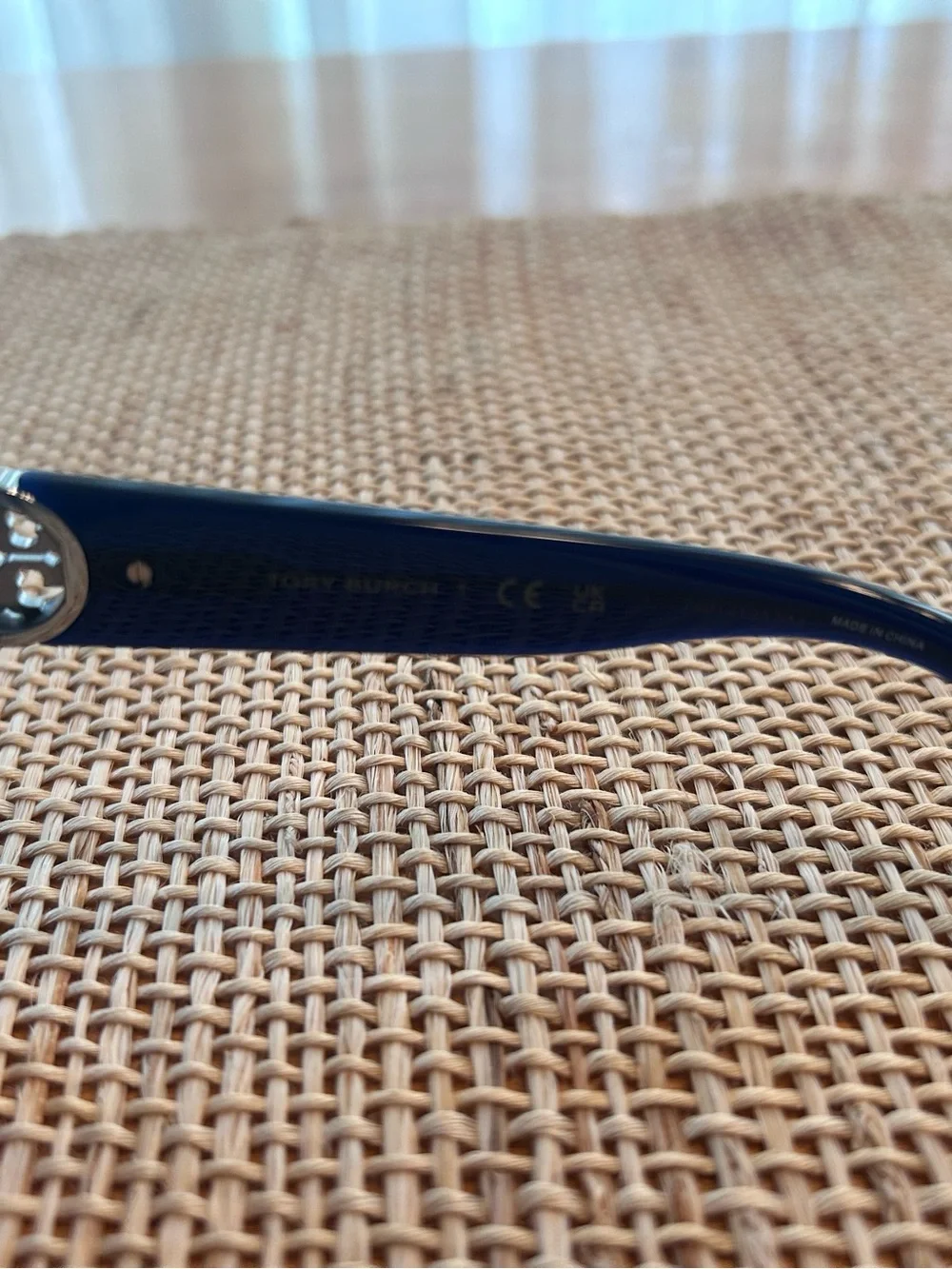 NIB Tory Burch 52mm Gradient Square Sunglasses w/Blue Frames&Violet Lens w/Case